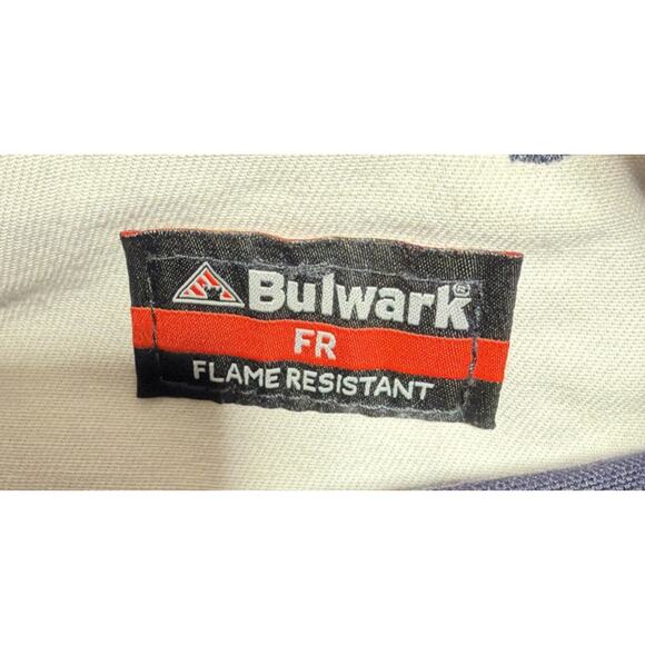 Bulwark FR Fire Resistant Navy Blue Canvas Carpenter Work Pants 32x32 Cat2 - Picture 4 of 7